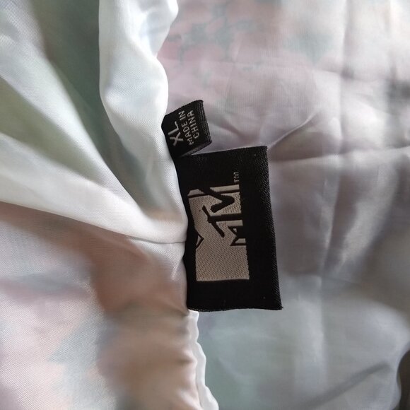 MTV windbreaker jacket Rainbow 1/4 zip hoodie size - Picture 6 of 6